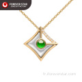 Incrusté de jade exquis pendentif